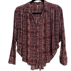 Free People Oversized Boho Top